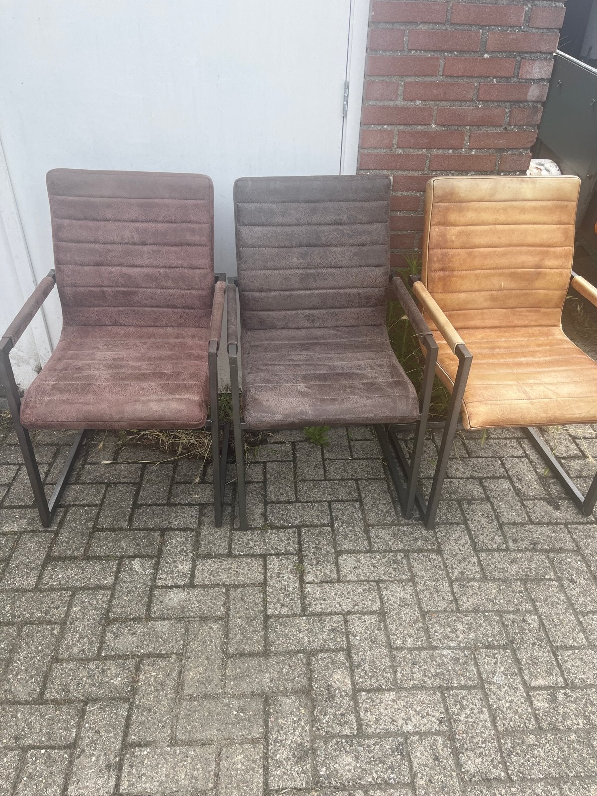 VANDAAG GRATIS: Set van 3 eetkamerstoelen, Ophalen, Gebruikt, Overige kleuren, Drie