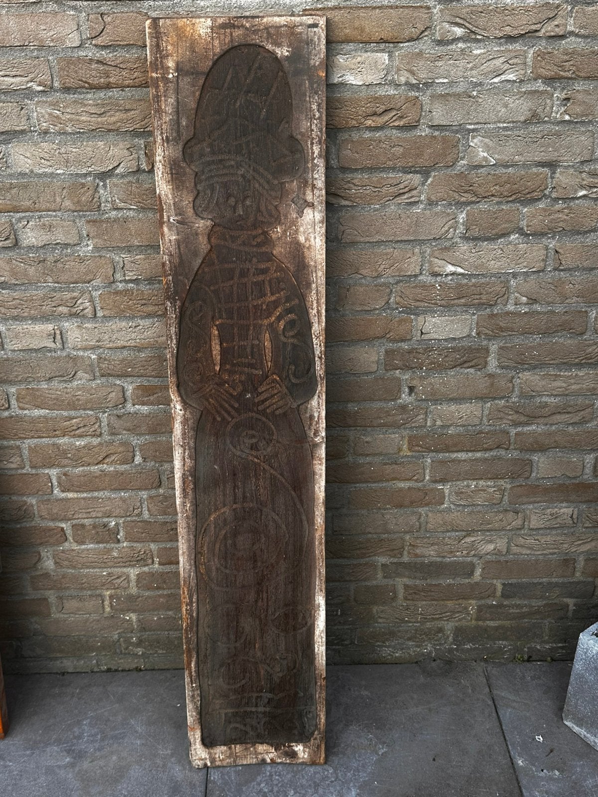 Speculaas plank origineel vintage, Ophalen, 135 cm, Gebruikt, Hout