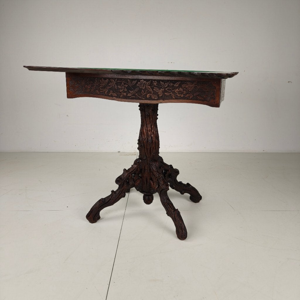 Black Forest Card Table by Horrix – 1880, Ophalen of Verzenden