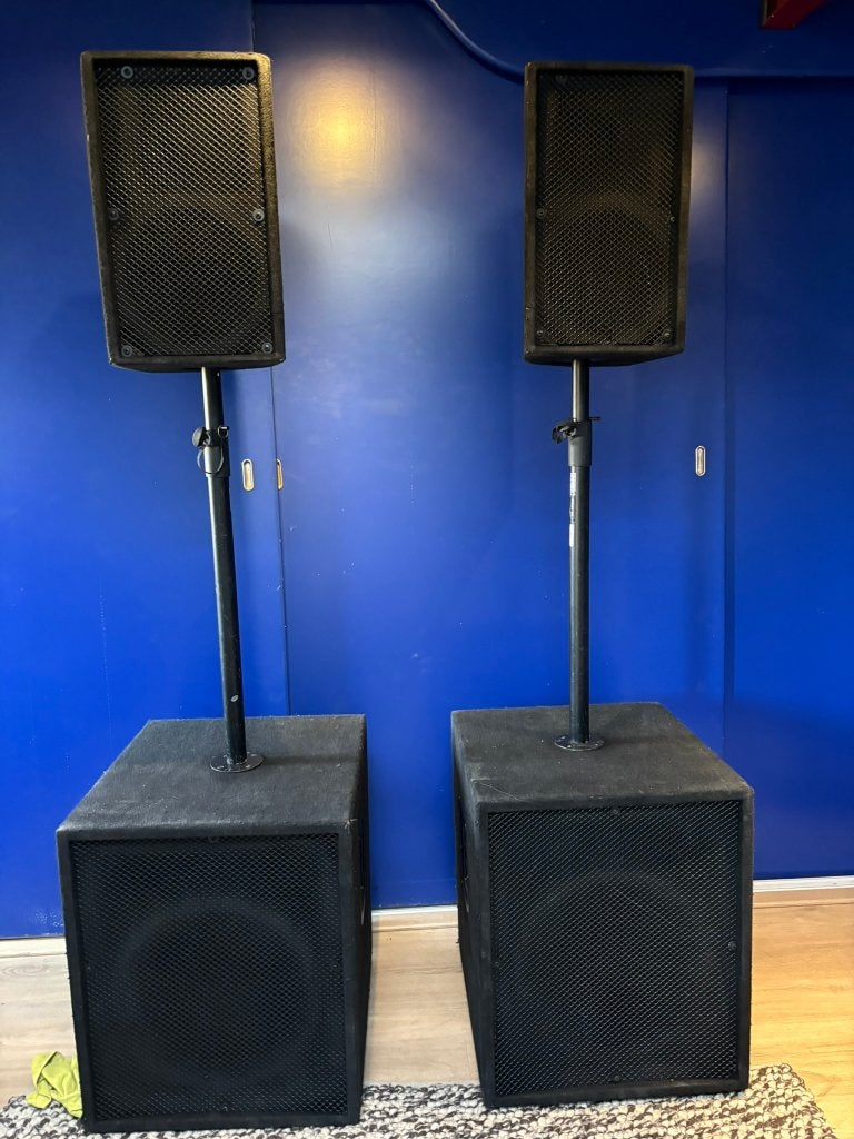 complete PA luidsprekerset RCF & Beyma, Gebruikt, Speakerset, Inclusief standaarden, Ophalen