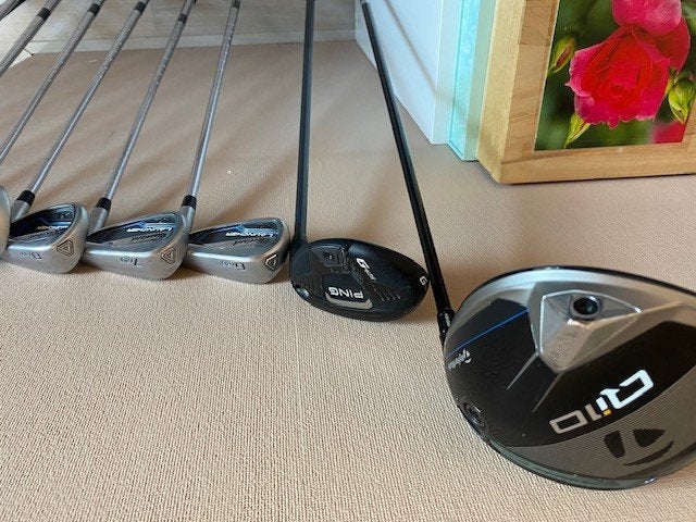 Complete Golfset: TaylorMade Qi10, Ping G425, Cleveland XL,, Ophalen, Zo goed als nieuw, Set, Overige merken