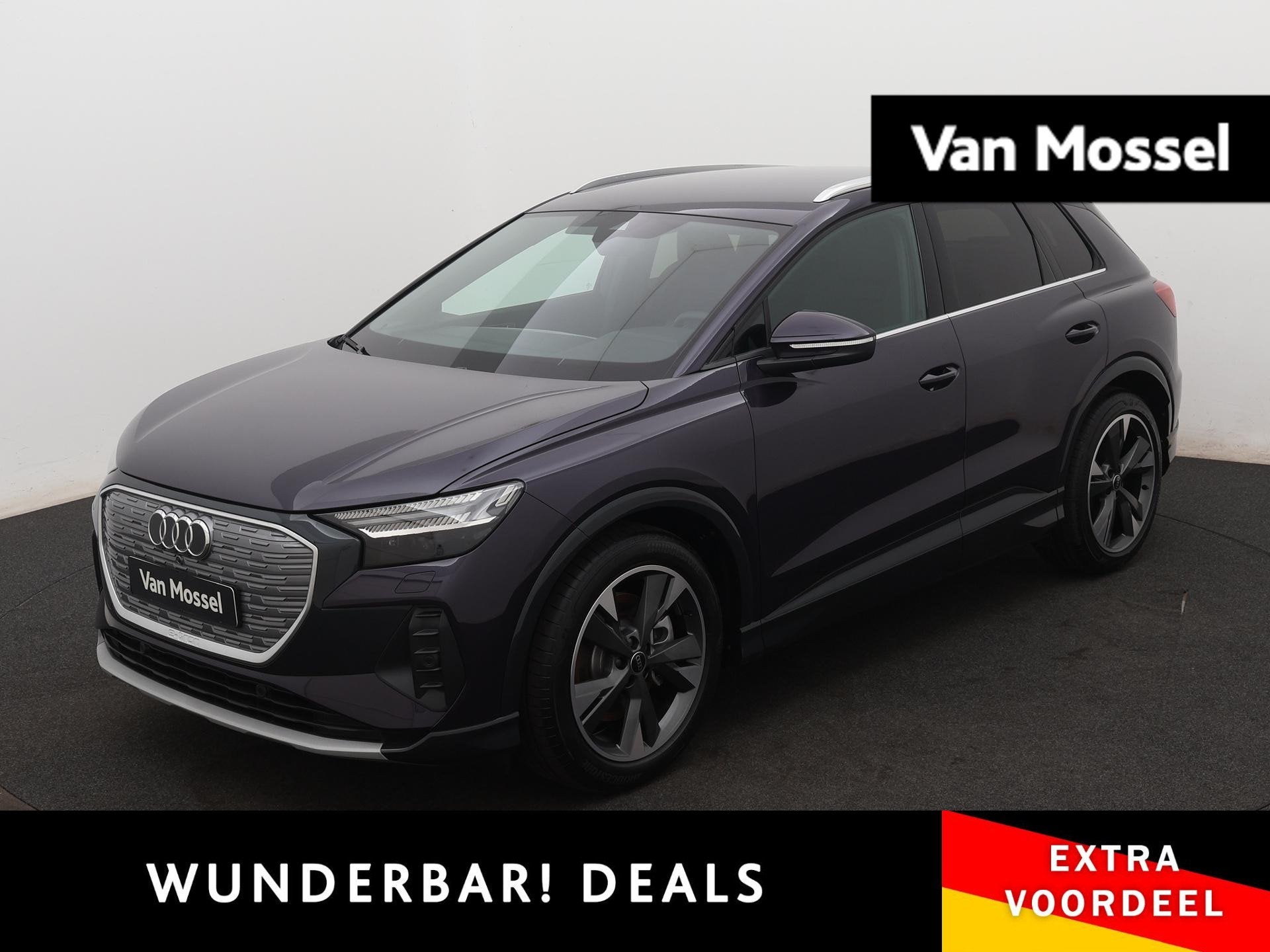 Audi Q4 e-tron 45 quattro Advanced Edition 82 kWh 286 PK | A, Auto's, 12 maanden, Zwart, Automatische klimaatregeling, SUV of Terreinwagen