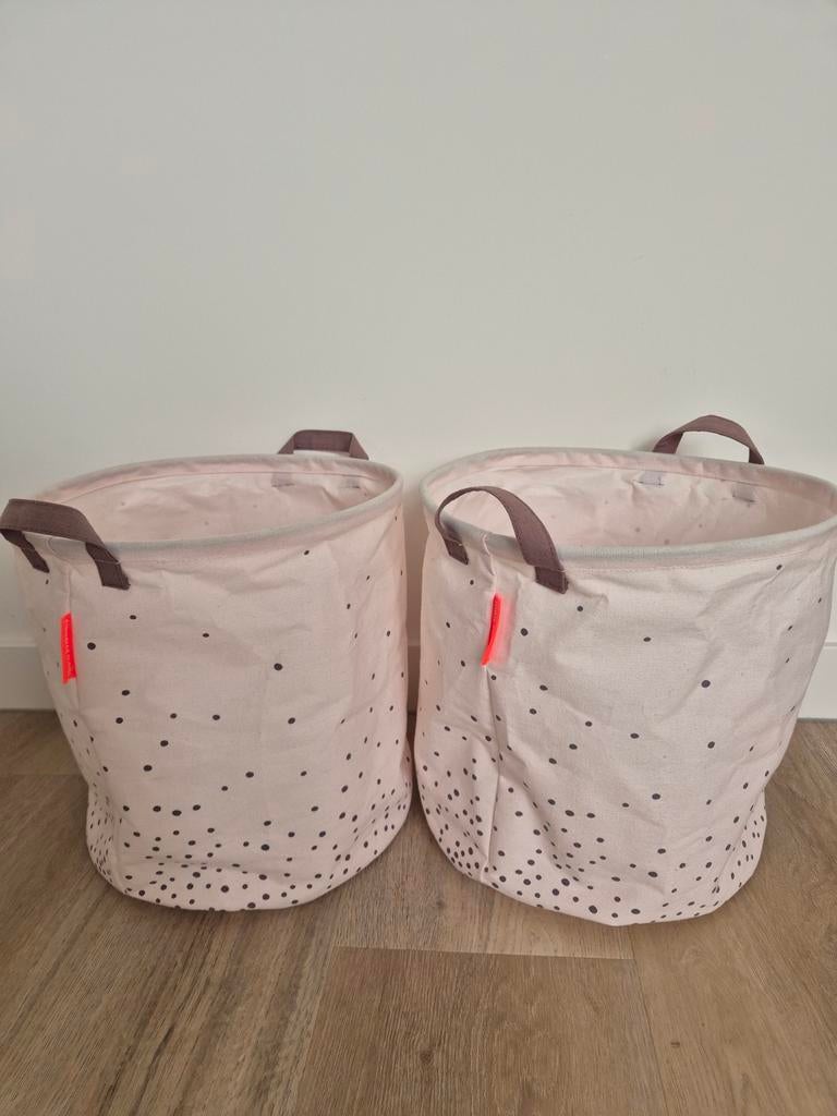 Done by Deer opbergmanden - set van 2, lichtroze, baby kind, Huis en Inrichting, Woonaccessoires | Schalen en Manden, Zo goed als nieuw