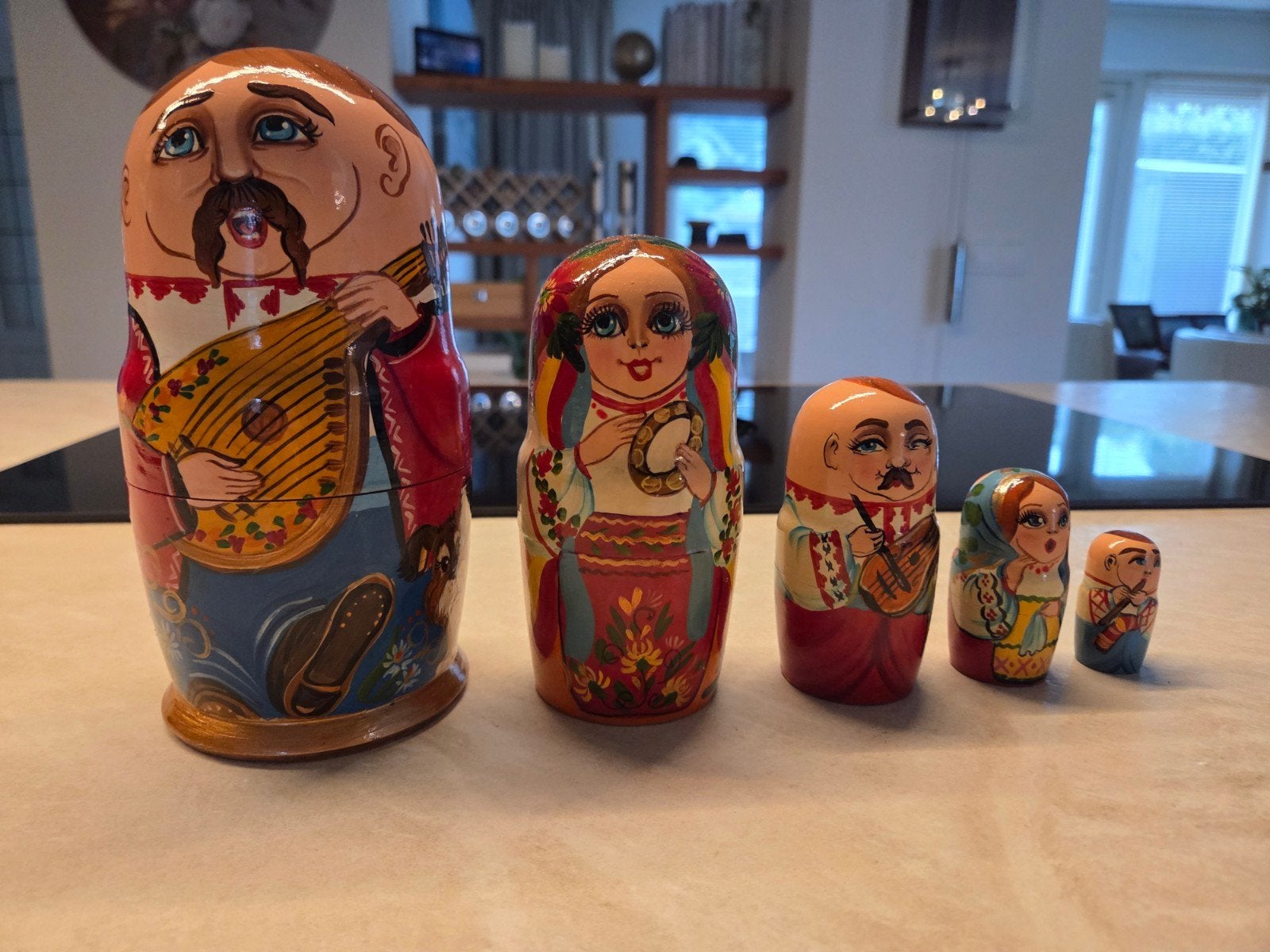 Set van 5 Matroesjka poppen, Verzamelen, Ophalen of Verzenden, Gebruikt
