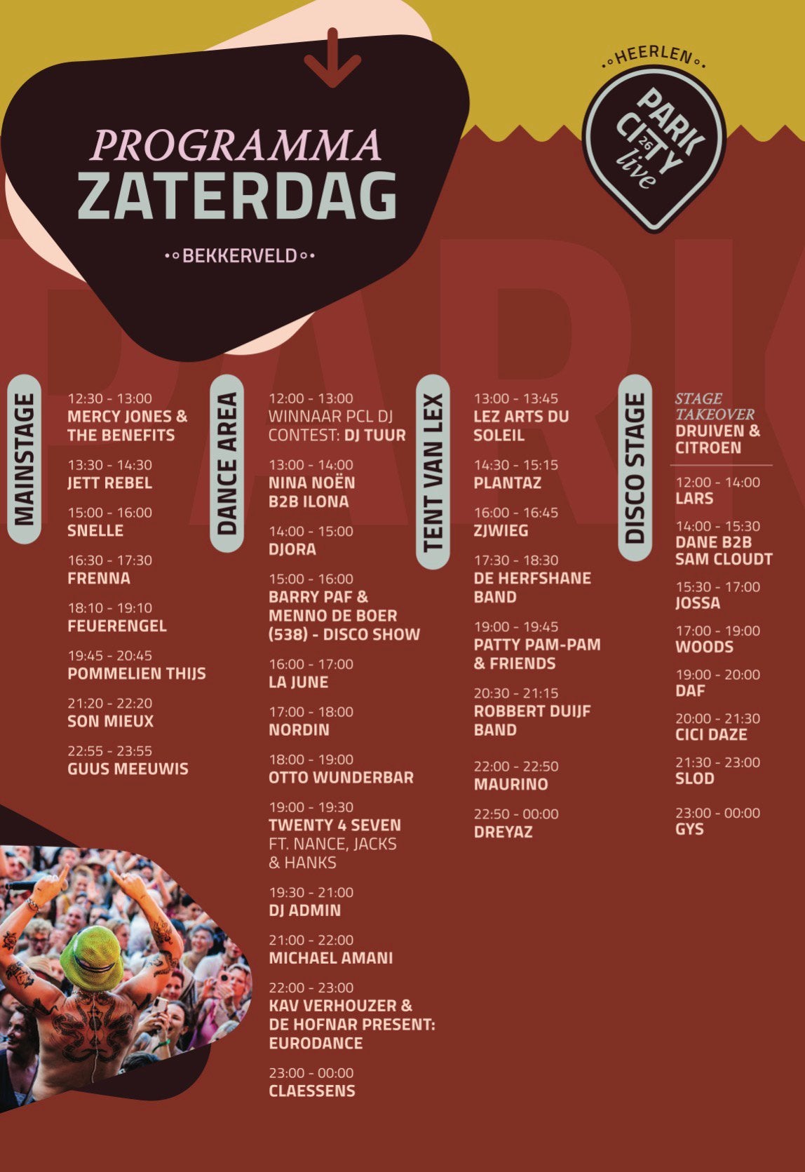 Parkcity Live ‘26, 1 zaterdag ticket!, Eén persoon