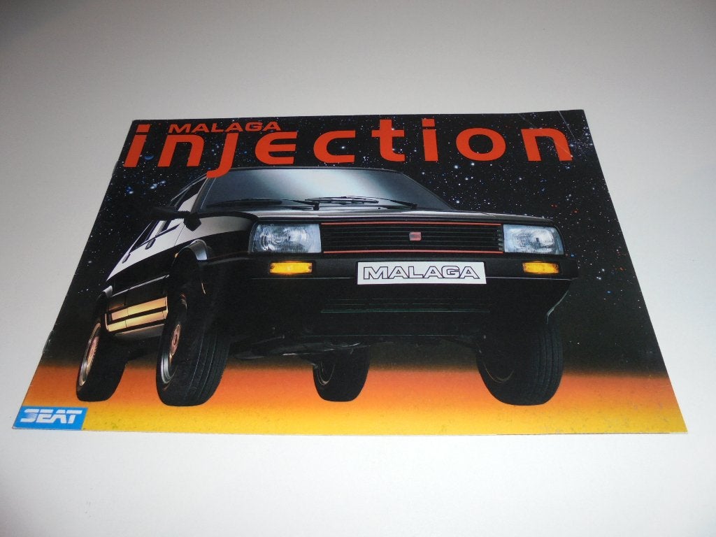 brochure Seat Malaga Injection  1987, Ophalen of Verzenden, Nieuw, Overige merken