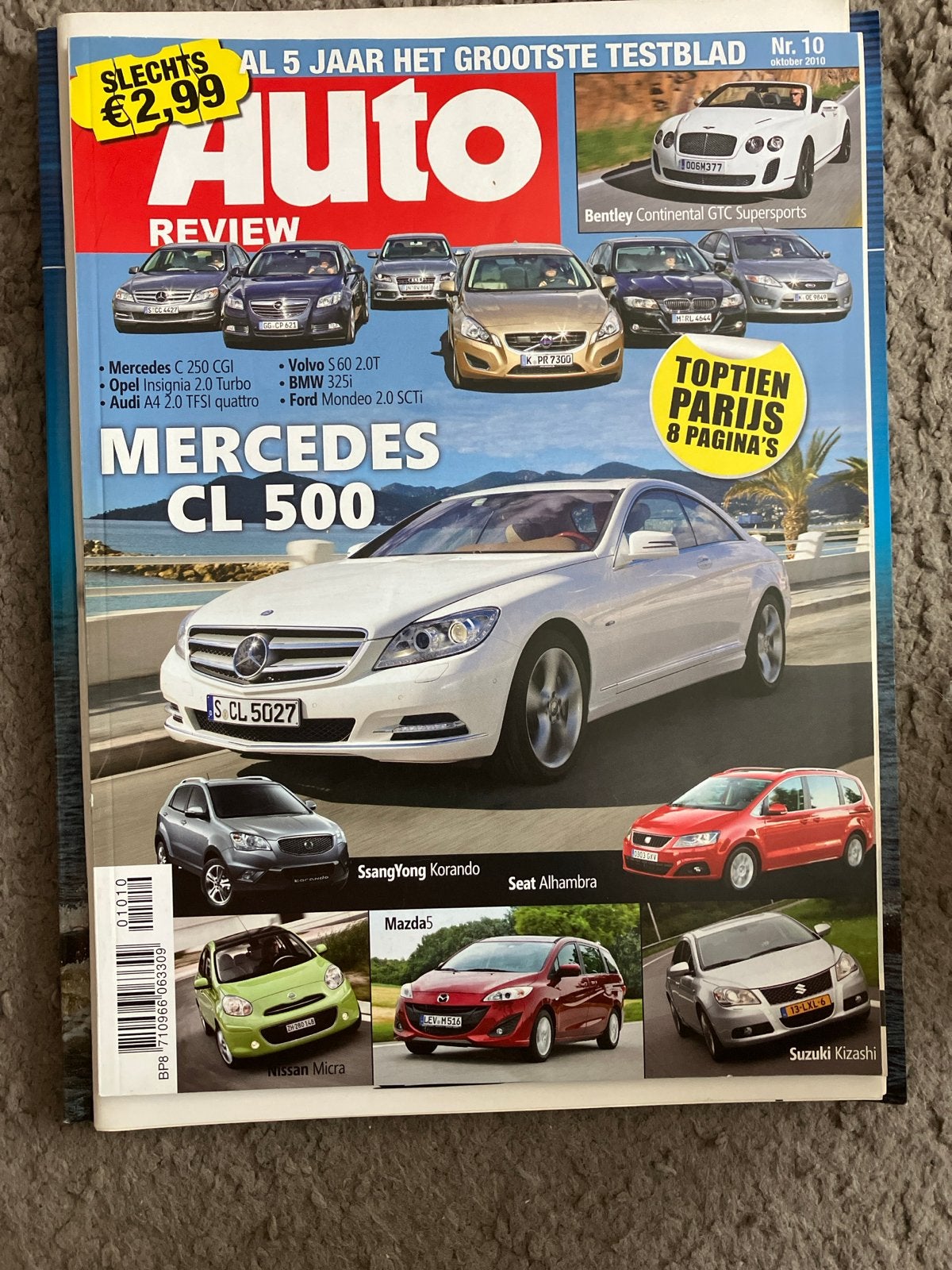 Auto Review Magazine Nr. 10 Oktober 2010, Ophalen of Verzenden, Gelezen, Algemeen