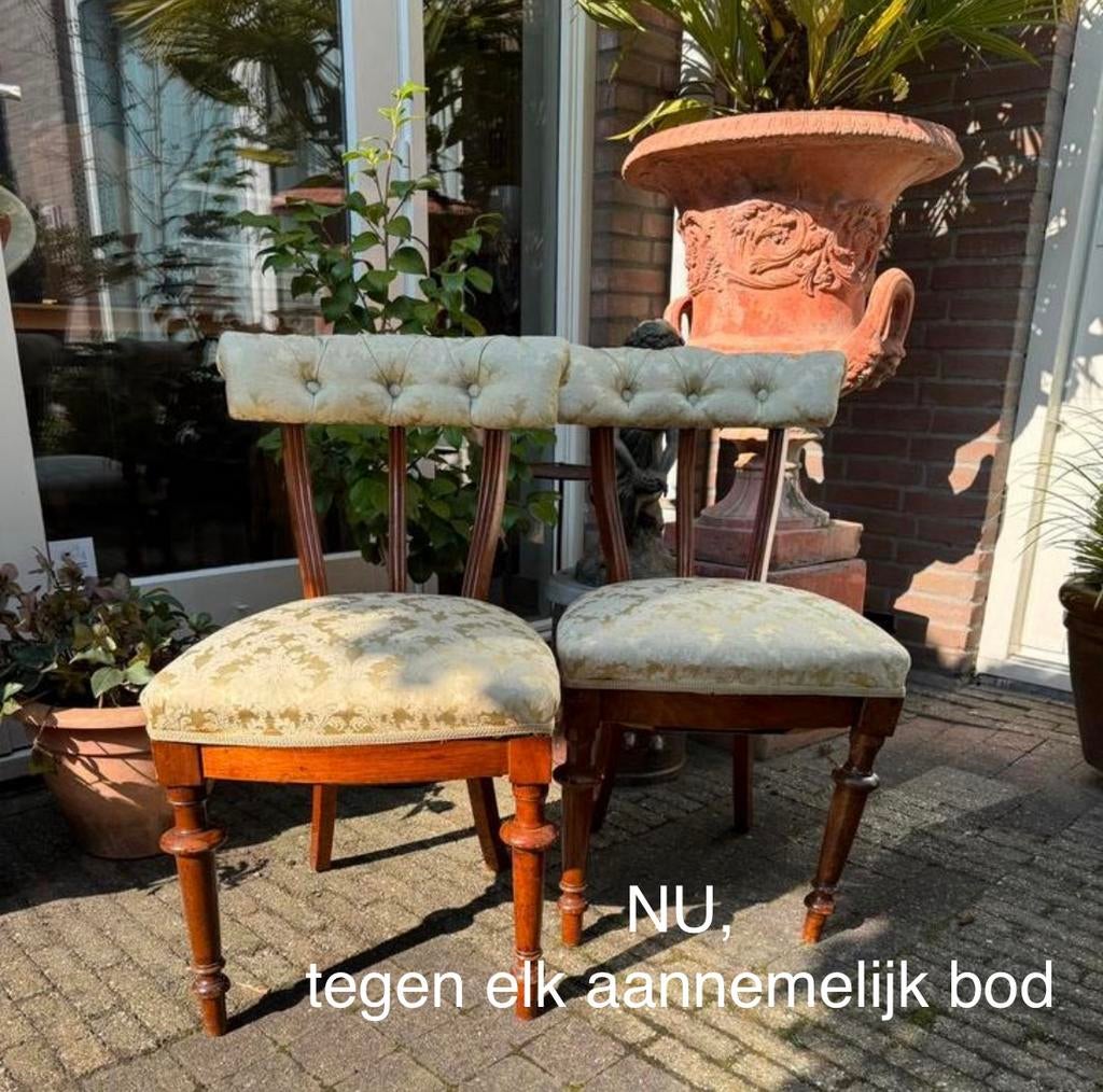 Stoel, biedermeier, neorenaissance,stoeltjes, Antiek en Kunst, Antiek | Meubels | Stoelen en Banken, Ophalen