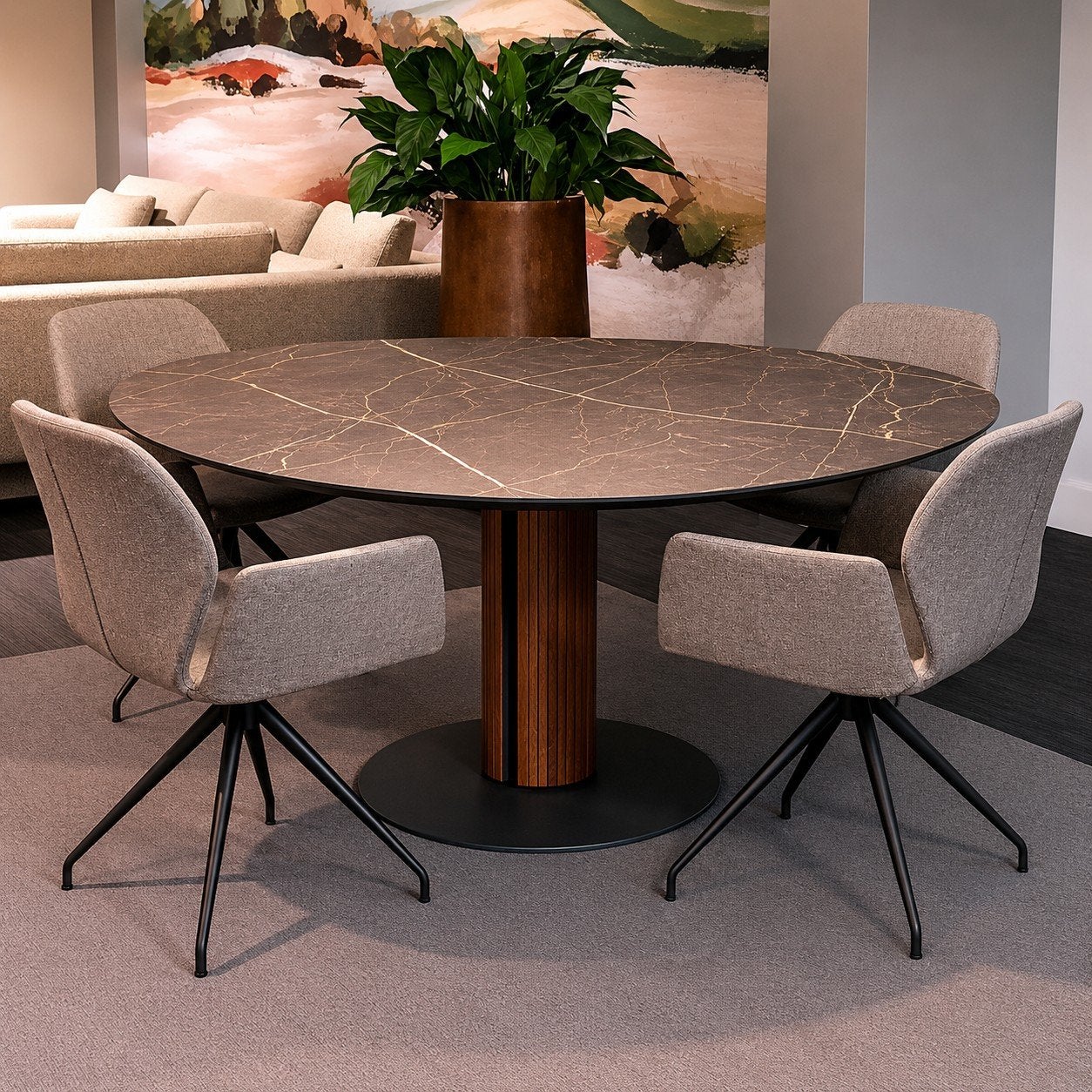 Bree's New World – Eettafel Steely – maat XL 168cm nieuw, Rechthoekig, Nieuw, 200 cm of meer, 50 tot 100 cm