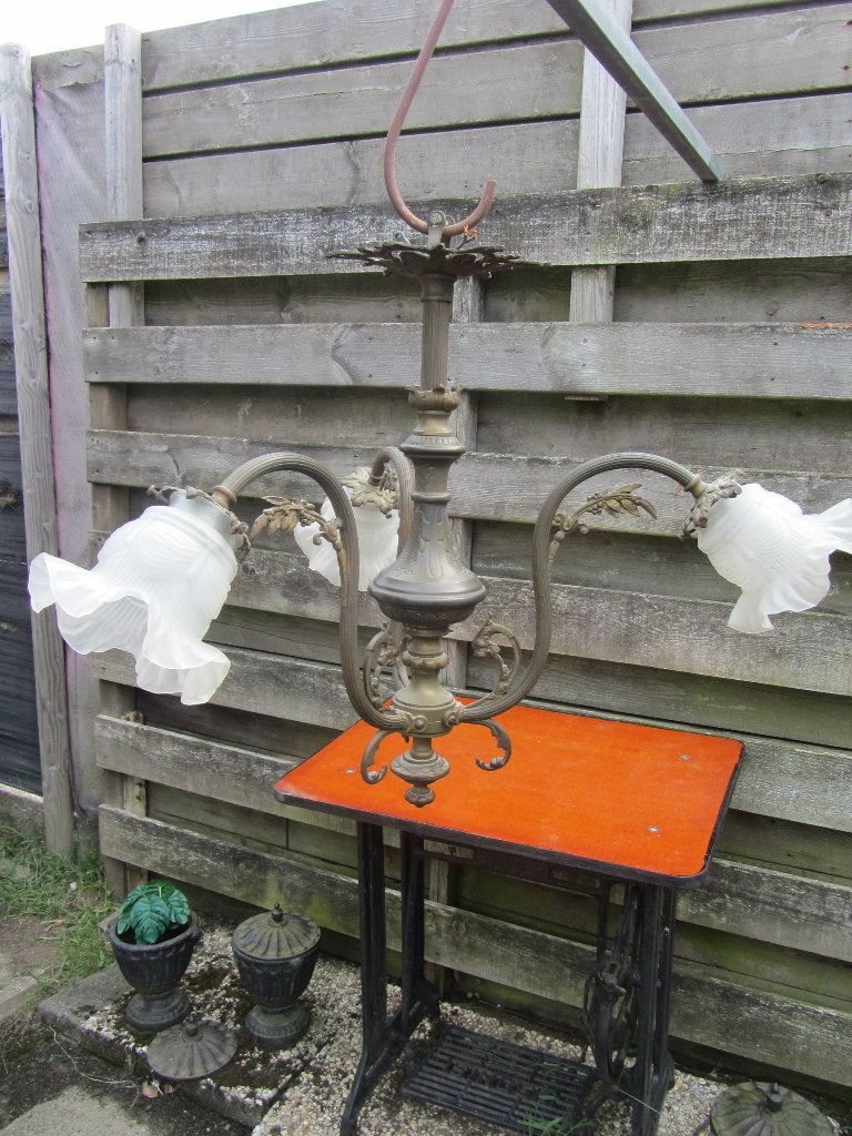 SUPER MOOIE ANTIEKE ART DECO LAMP, Antiek en Kunst, Antiek | Lampen, Ophalen