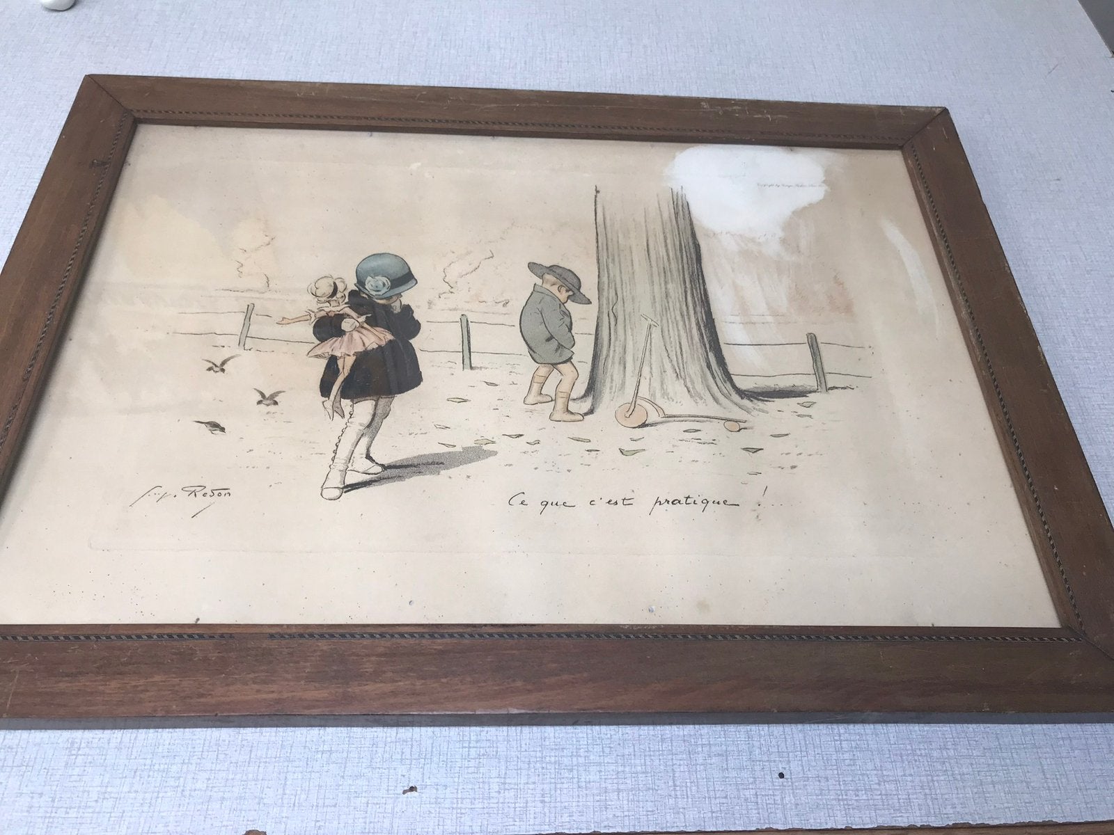 Vintage 1920 kleurenlitho, George Redon, Ophalen of Verzenden