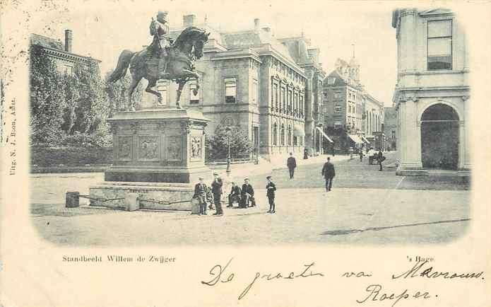 301-223-031 Den Haag Standbeeld Willem de Zwijger, Verzenden, Voor 1920, Zuid-Holland
