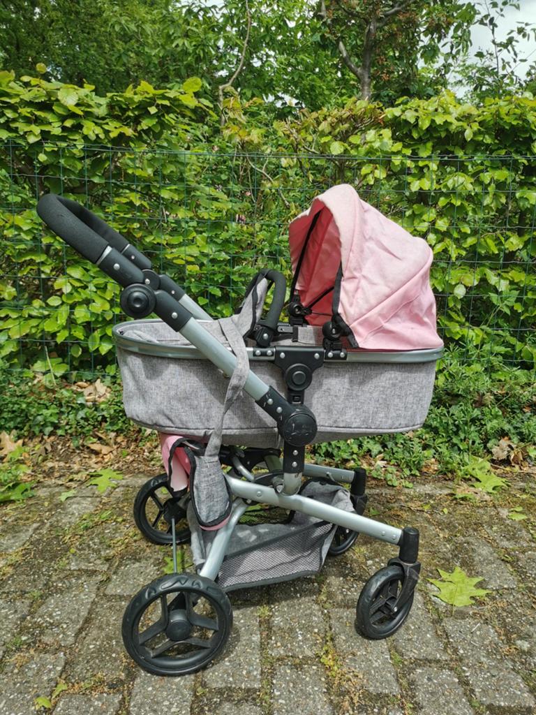 Roze poppenwagen / buggy combi, Kinderen en Baby's, Speelgoed | Poppen, Ophalen, Gebruikt