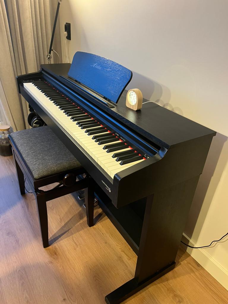Elektische piano, Amadeus D300, Muziek en Instrumenten, Piano's, Ophalen of Verzenden, Zwart