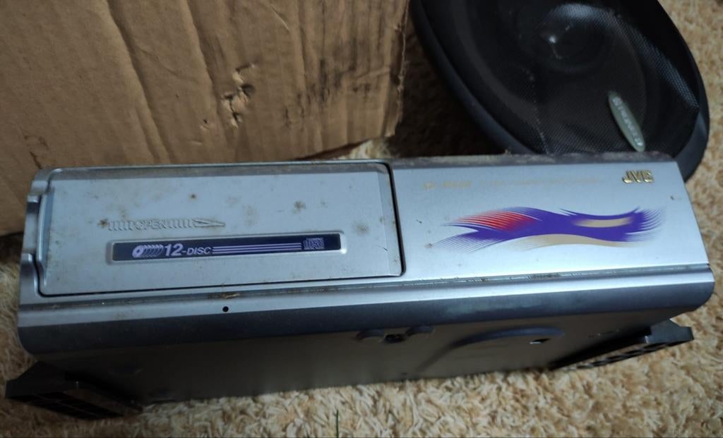 JVC 12-disc CD-wisselaar met pioneer luidsprekers, Ophalen of Verzenden, Gebruikt, JVC, Wisselaar