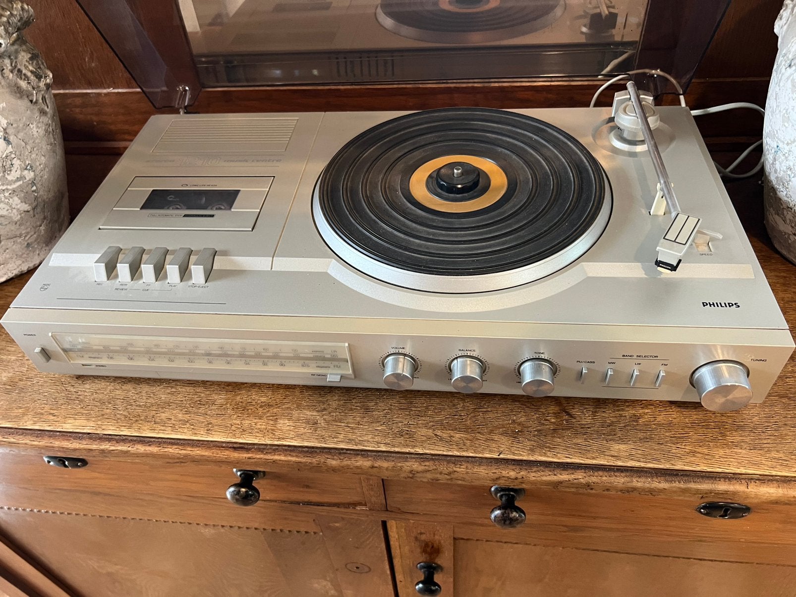 Philips platen /. Cassette / radio speler, Audio, Tv en Foto, Philips, Ophalen of Verzenden, Zo goed als nieuw, Info