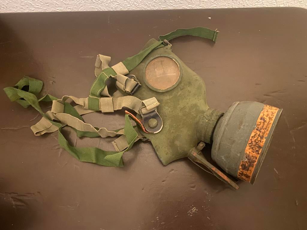 Vredestein Holland WOII gasmasker 1939, Ophalen of Verzenden, Nederland, Overige typen