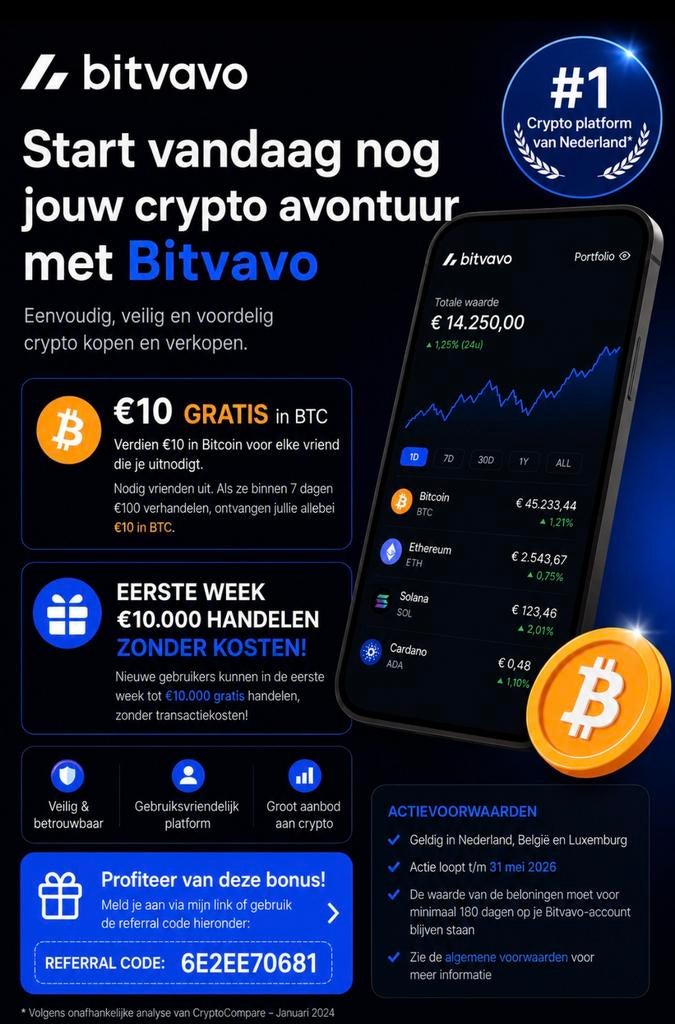 €10 GRATIS Bitcoin + €10.000 gratis handelen, Vacatures, Vacatures | Thuiswerk, Overige niveaus, Starter, Overige vormen