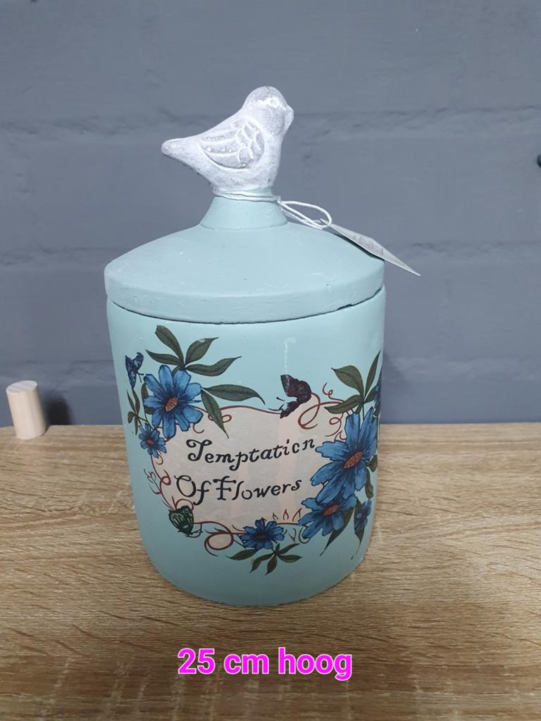 Nieuwe aardewerk pot met vogel, Ophalen of Verzenden, Nieuw