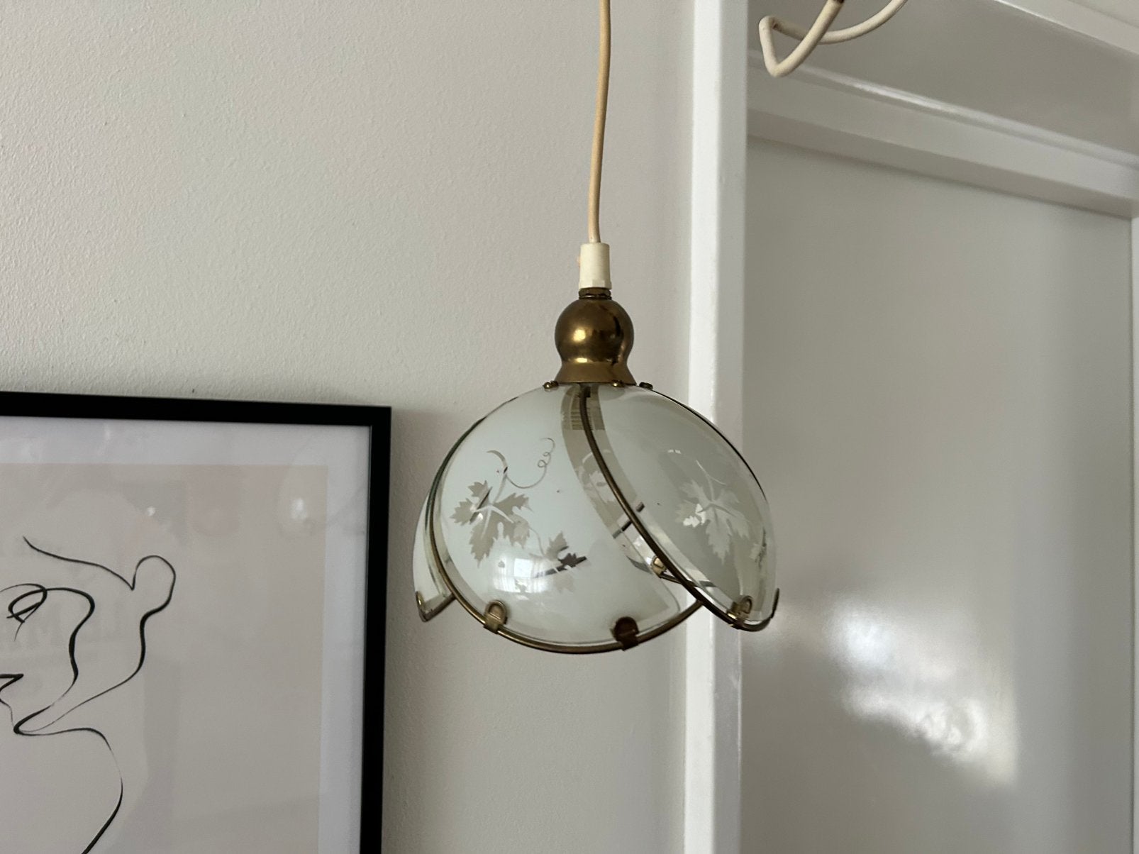 Prachtig vintage hanglampje, Ophalen of Verzenden, Zo goed als nieuw, Minder dan 50 cm