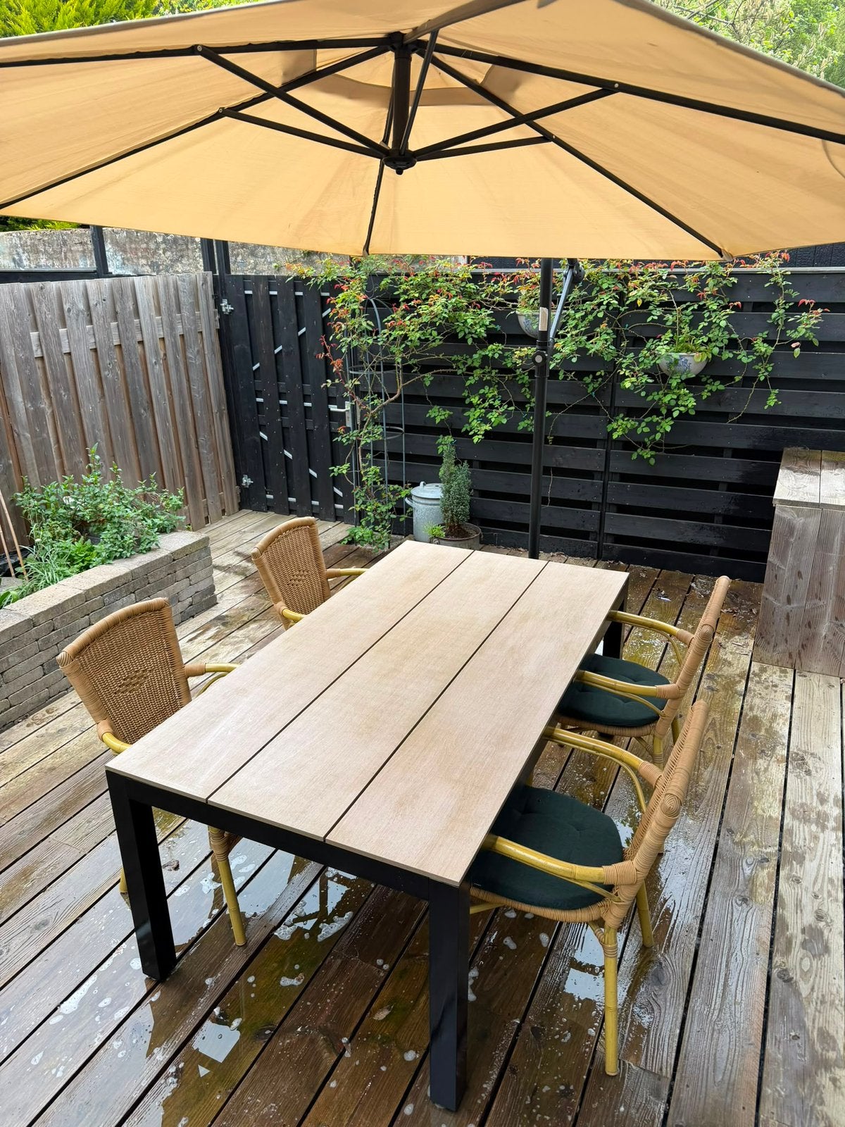 Tuintafel ( alleen tafel), Ophalen, Zo goed als nieuw, Rechthoekig, Aluminium