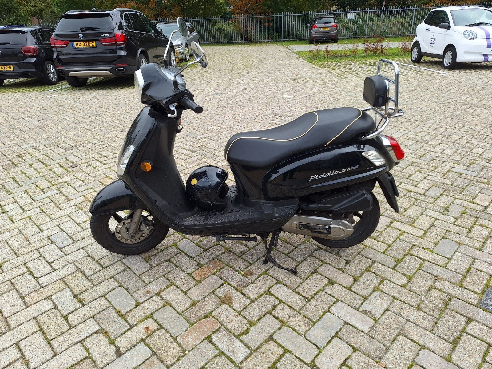 Sym Fiddle II 50S scooter met helmkoffer, Ophalen, Gebruikt, Maximaal 45 km/u, Benzine