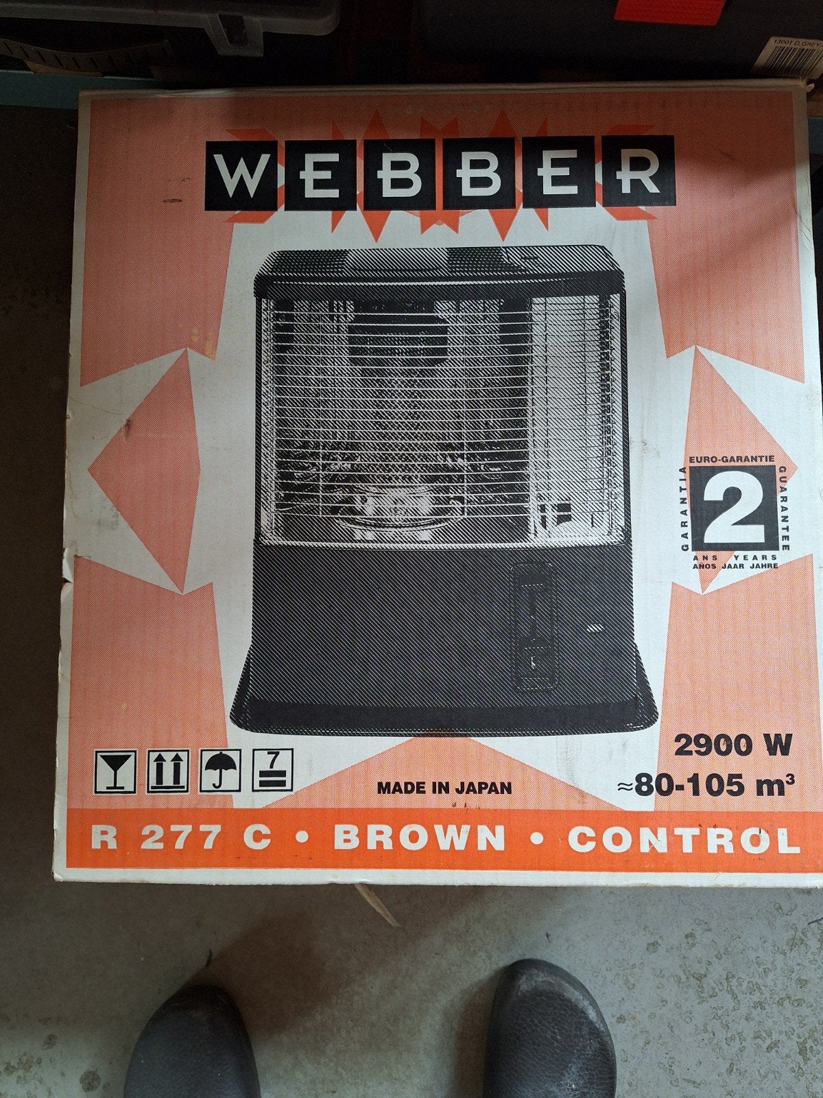 Webber R227c Petroleumkachel - Zo goed als nieuw, Overige brandstoffen, Petroleumkachel, Ophalen of Verzenden, Zo goed als nieuw