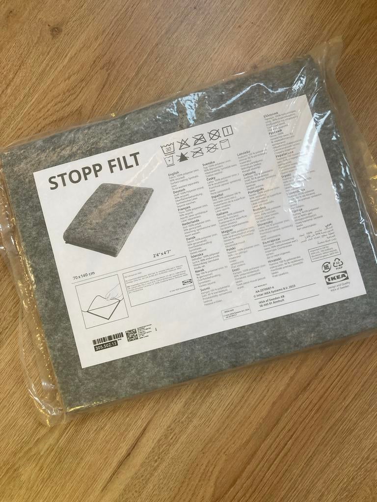 IKEA STOPP FILT Antislip Onderkleed 70x140 cm, Hobby en Vrije tijd, Stoffen en Lappen, Nieuw, Ophalen of Verzenden, 30 tot 120 cm