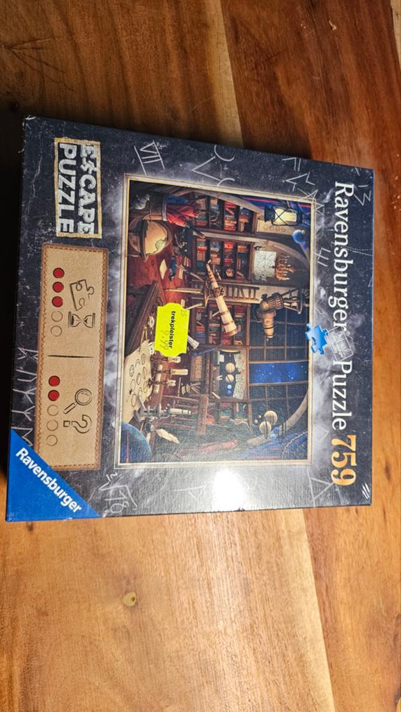 Ravensburger puzzel escape 759, Ophalen, 500 t/m 1500 stukjes, Nieuw