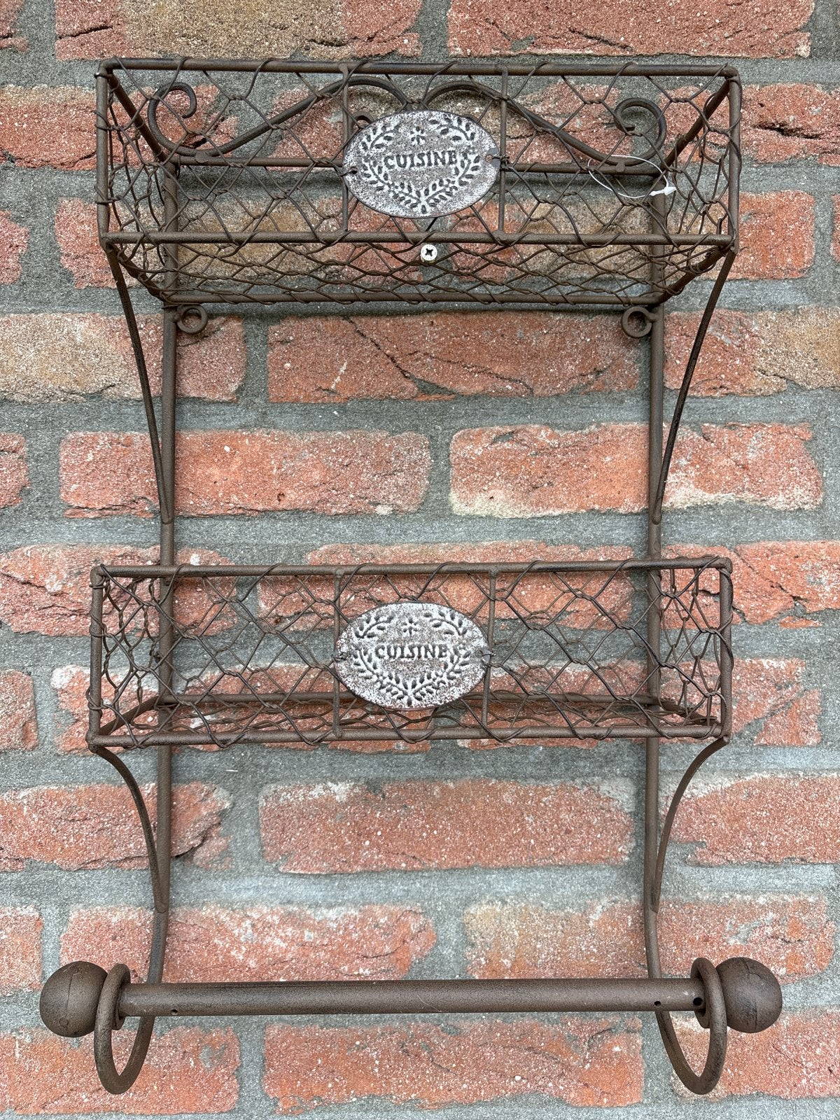 Wandrek Keukenrek Brocante Vintage, Overige typen, Nieuw, Ophalen of Verzenden, Metaal