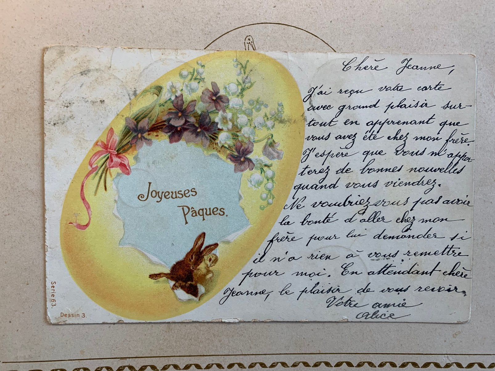 1904 Joyeuses Pâques (FR), Ophalen of Verzenden, Voor 1920, Gelopen, Feest(dag)