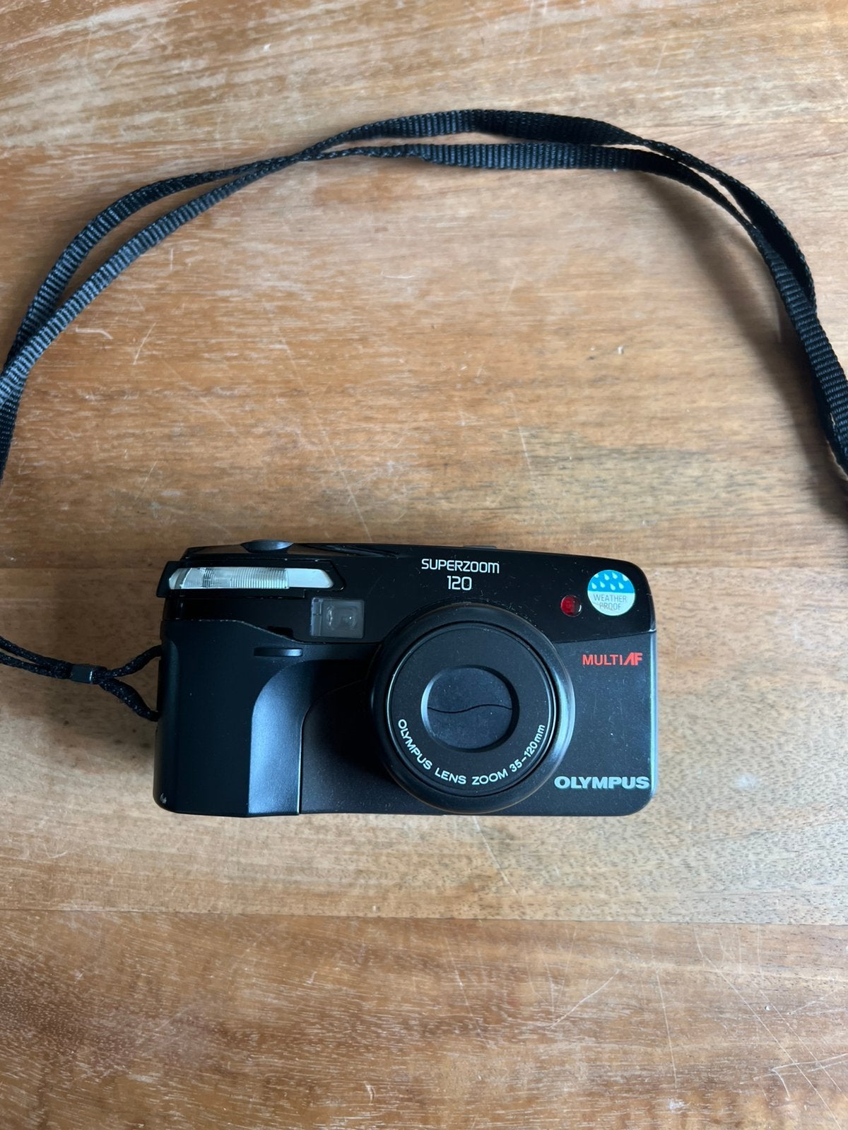 Olympus Superzoom 120 analoge camera – 35-120mm zoomlens, Ophalen of Verzenden, Zo goed als nieuw, Compact, Olympus