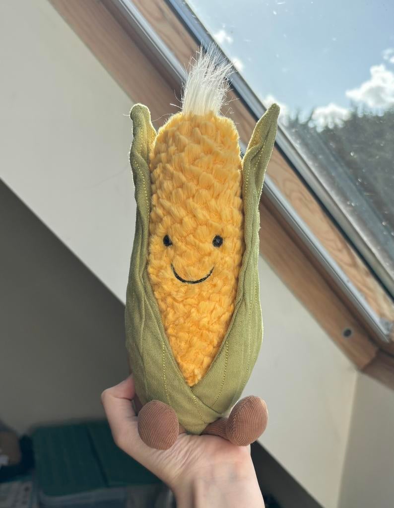Jellycat amuseable sweetcorn, Ophalen of Verzenden, Nieuw, Overige typen