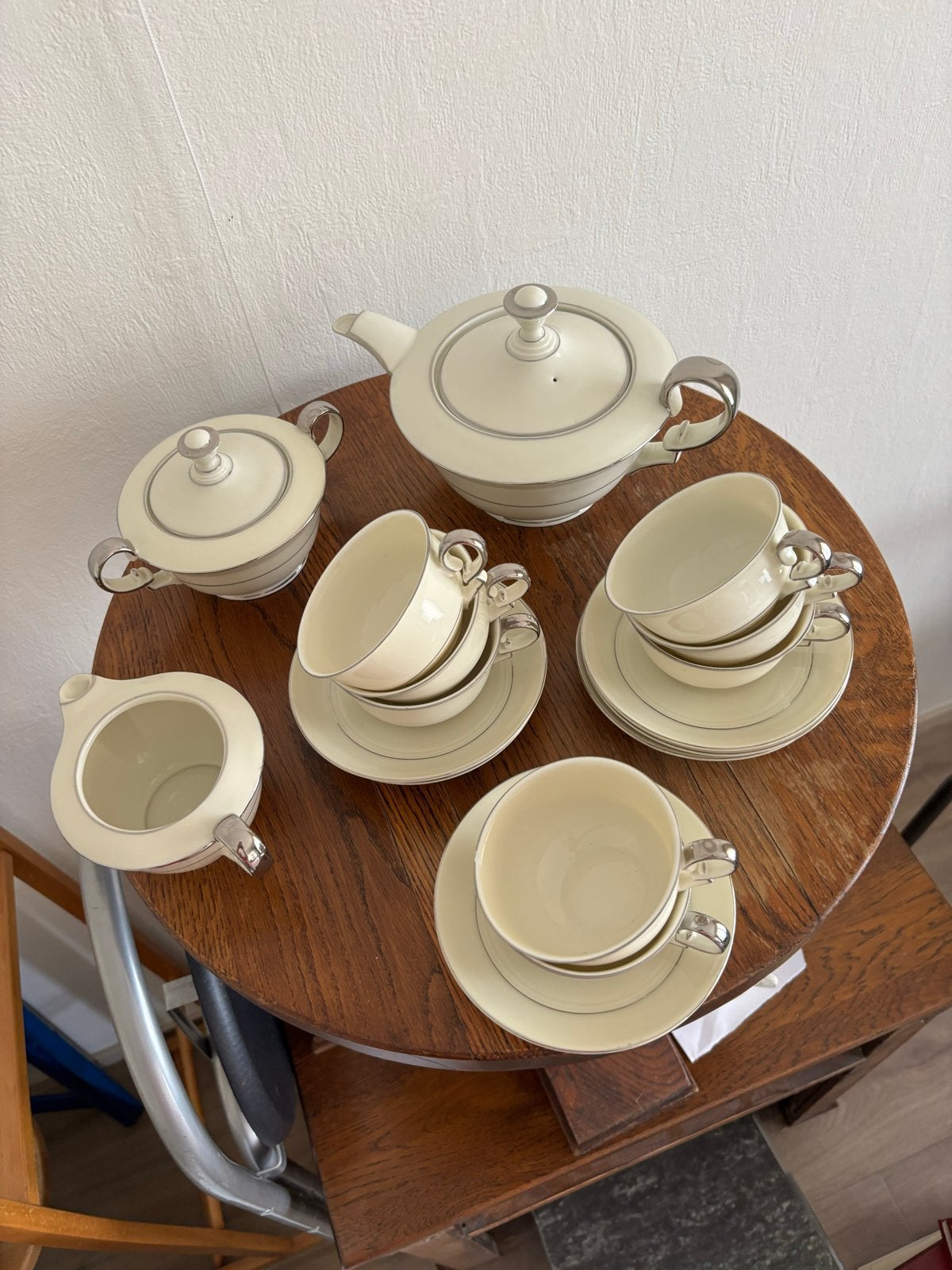Vintage Victoria Tsjechoslowakije Theeservies, Antiek en Kunst, Antiek | Servies compleet, Ophalen