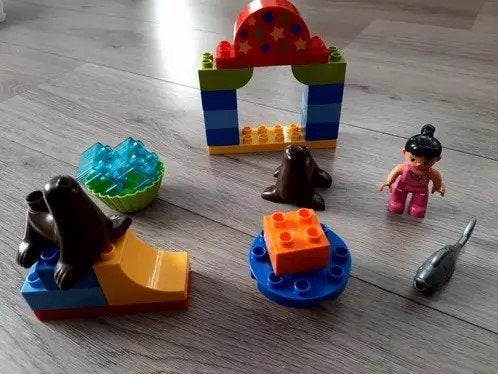 Lego / Duplo circusshow, Ophalen of Verzenden, Zo goed als nieuw, Complete set, Duplo