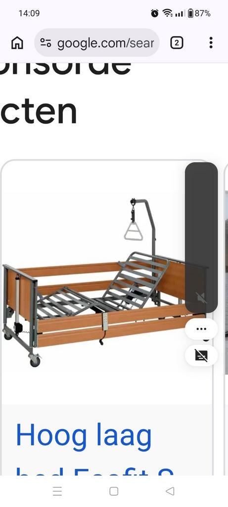 Verzorging bed.senioren bed.90x200cm. met afstandbediening, Ophalen, Eenpersoons, 90 cm