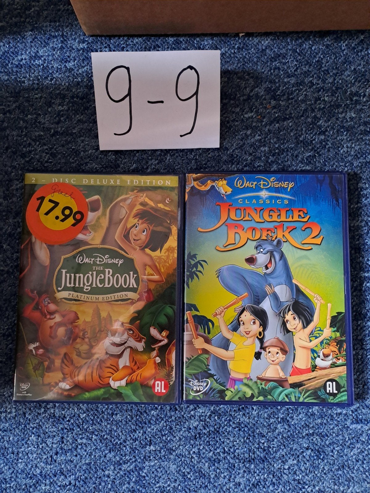 Jungle Boek 1 & 2 DVD Boxset - Disney Classics, Gebruikt, Alle leeftijden, Inclusief doosje, Ophalen of Verzenden