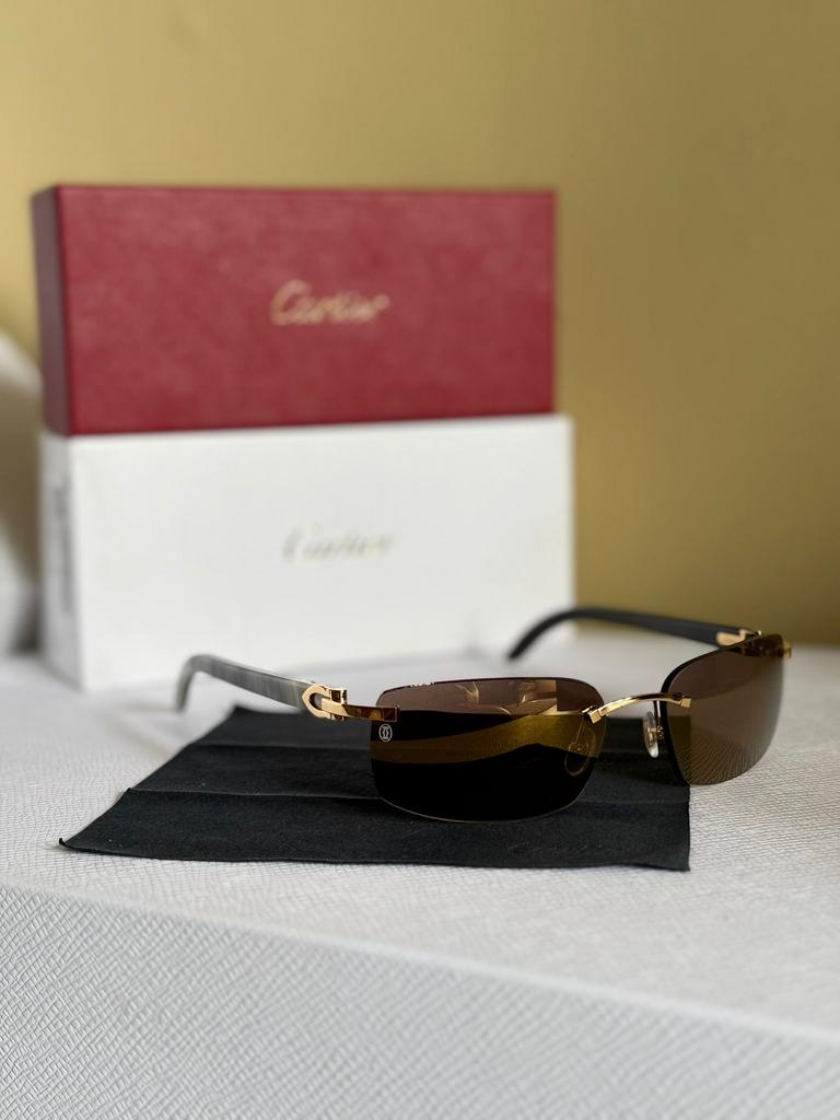 Cartier Witte Buffelhoorn CT0046s (White Buffalo) NIEUW, Sieraden, Tassen en Uiterlijk, Zonnebrillen en Brillen | Heren, Nieuw