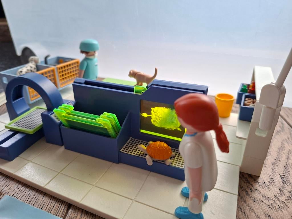 Playmobil 4346 dierenkliniek (uitbreiding), Ophalen of Verzenden, Gebruikt, Complete set