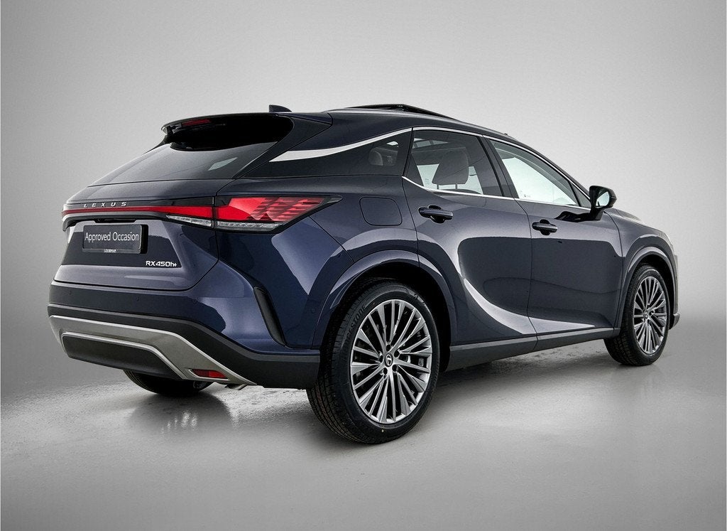 Lexus RX 450h+ Plug-in Hybrid President Line Mark Levinson |, Auto's, Lexus, Automaat, Adaptive Cruise Control, 4 cilinders, Blauw