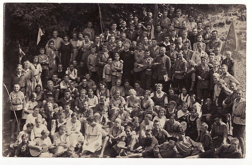 Fotokaart Welpenkamp / padvinderij Scouting (?), Verzamelen, Ophalen, Zo goed als nieuw, Overige typen