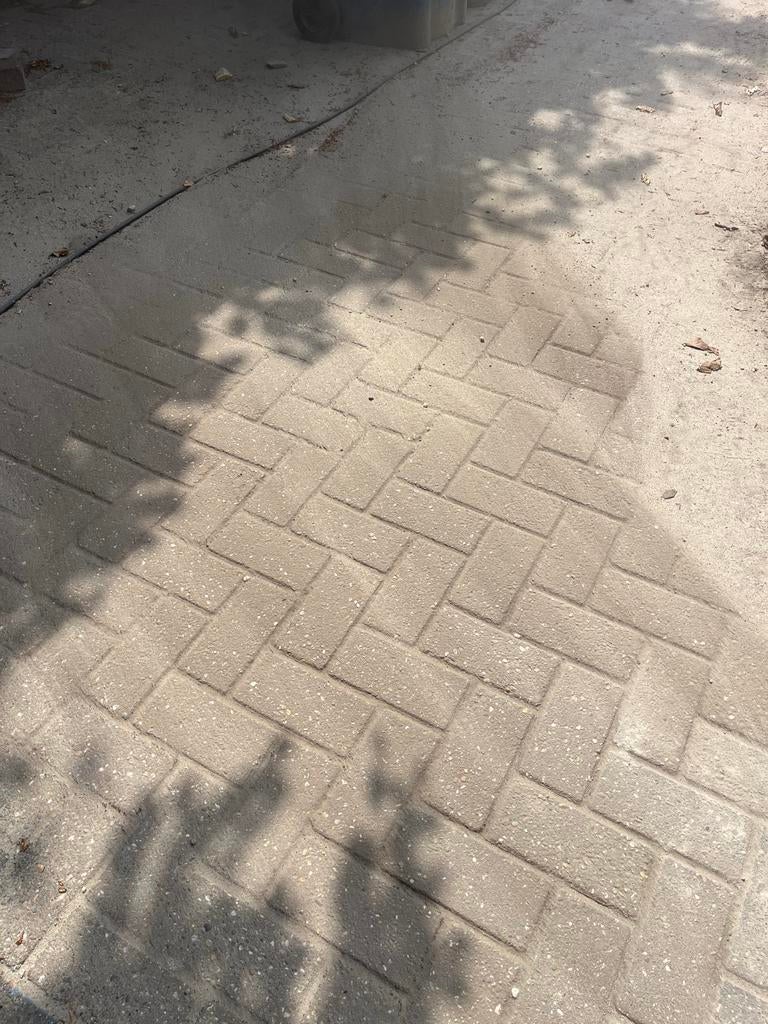 100m2 Betonklinkers BKK Rood en Antraciet, Tuin en Terras, Ophalen, Klinkers, Zo goed als nieuw, Minder dan 5 m²