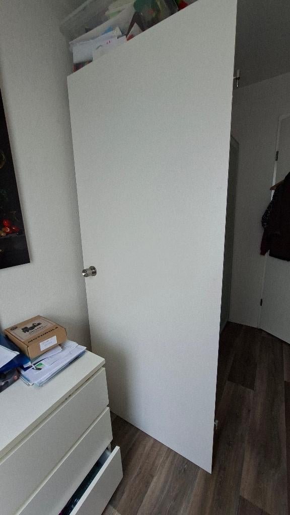 Binnendeur wit, Doe-het-zelf en Verbouw, Deuren en Horren, Ophalen, Gebruikt, 80 tot 100 cm, Binnendeur