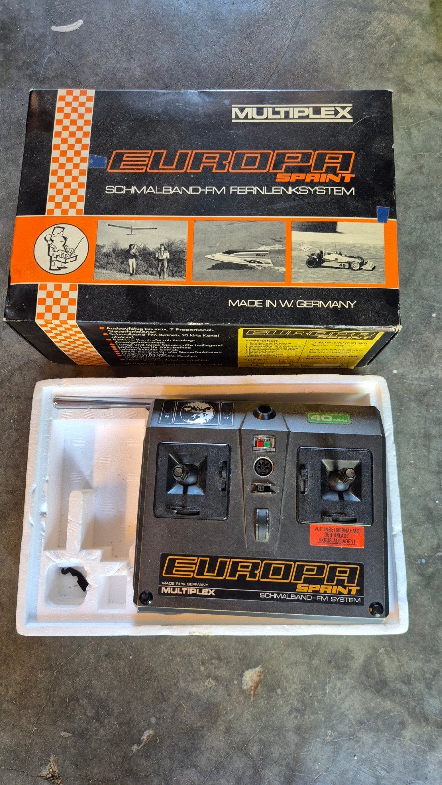 Multiplex Europa Sprint Afstandsbediening RC Vintage, Ophalen, Gebruikt