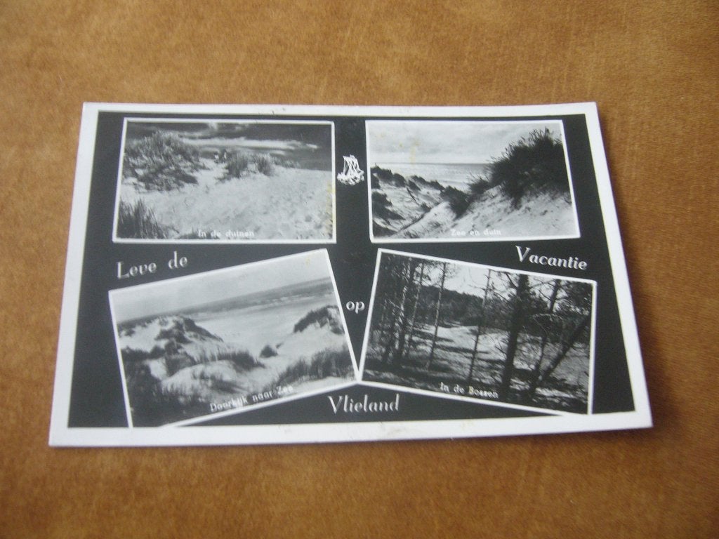 VLIELAND  =  4 LUIK, Verzamelen, Ophalen of Verzenden, 1940 tot 1960, Gelopen, Waddeneilanden