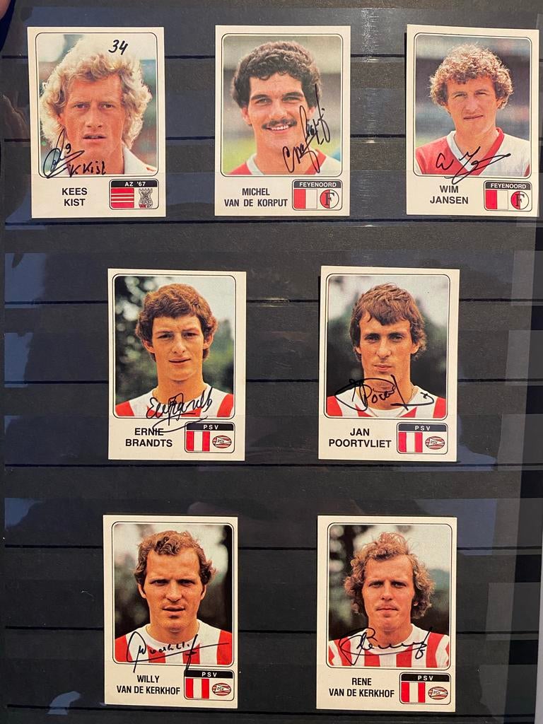 Panini Voetbal '79 Plaatjes met Originele Handtekeningen, Verzamelen, Sportartikelen en Voetbal, Ophalen of Verzenden, Zo goed als nieuw