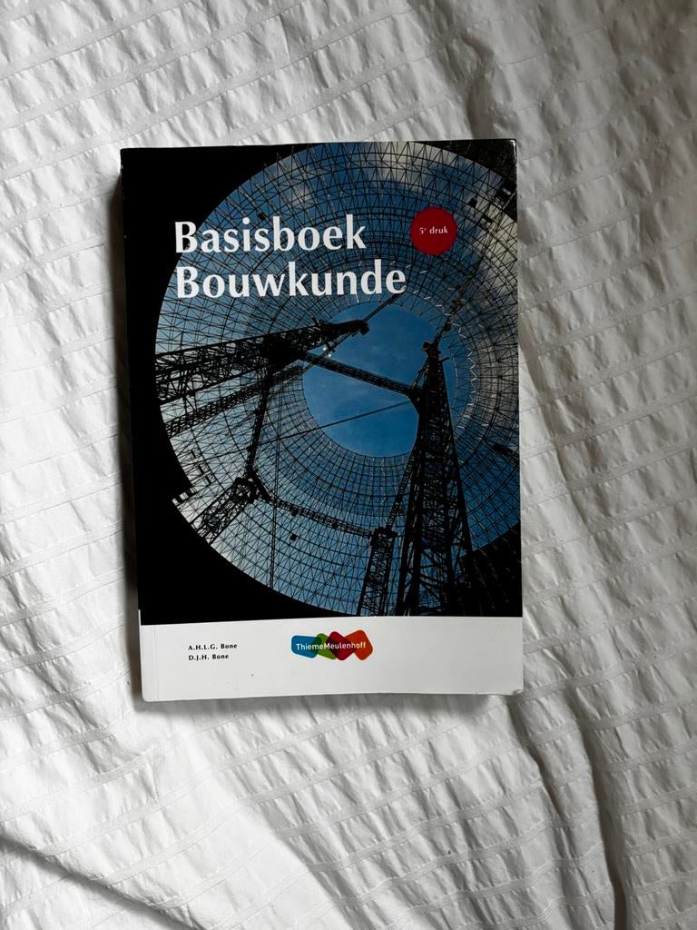 BASISBOEK BOUWKUNDE 5e druk - Zo goed als nieuw, Ophalen of Verzenden, Zo goed als nieuw, Bouwkunde