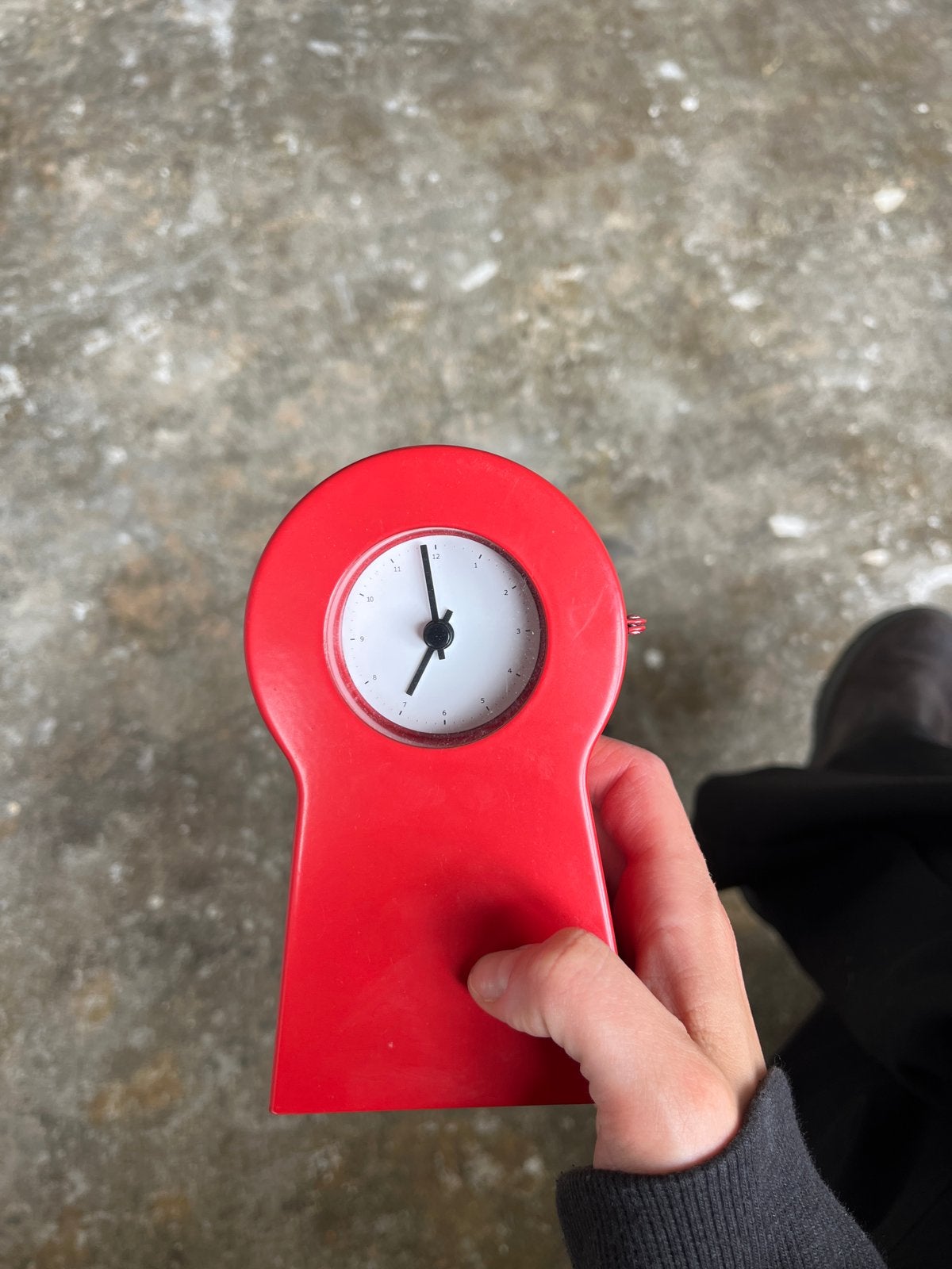 Ikea ps 1995 mini rood, Ophalen of Verzenden, Zo goed als nieuw, Analoog, Wekker of Tafelklok