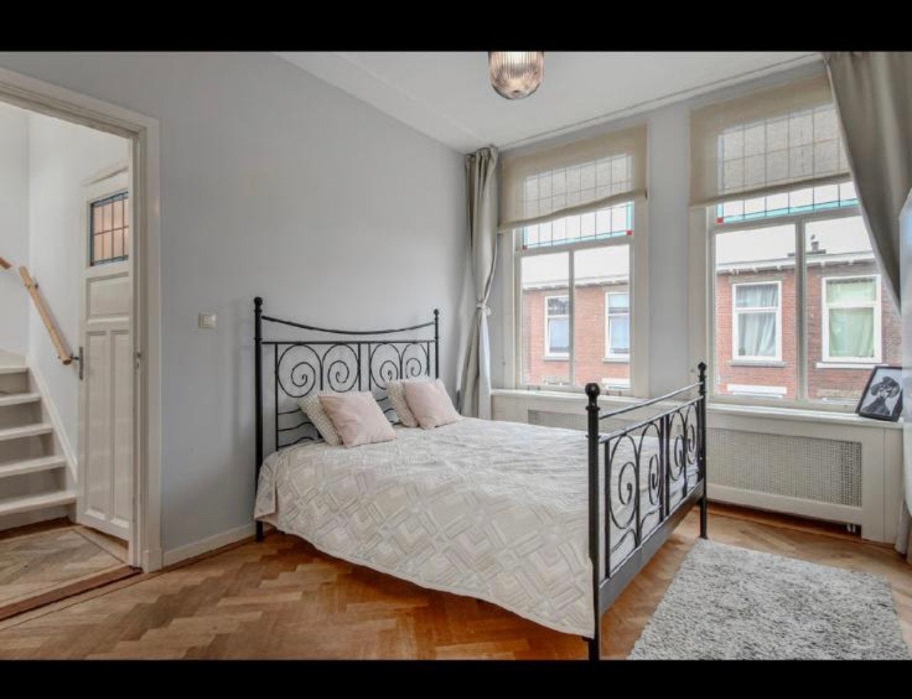 IKEA Noresund tweepersoonsbedframe - Zwart metaal, Huis en Inrichting, Ophalen, Zwart, Tweepersoons, 140 cm