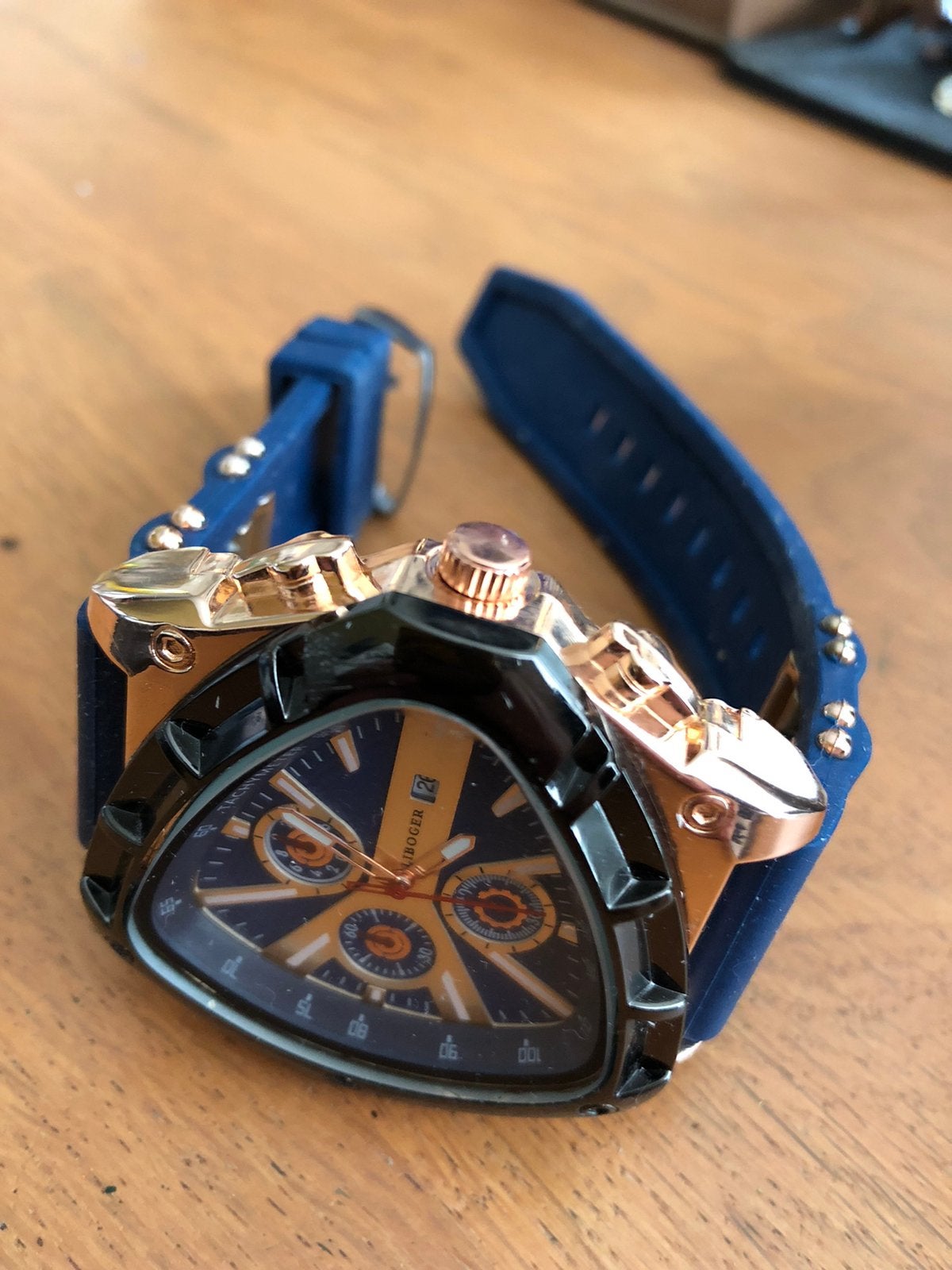 NIEUW !! Blue Lagoon Horloge kobalt blauw !!!, Ophalen, Zo goed als nieuw, Staal, Overige merken
